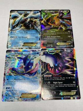 Pokemon EX Card Lot Giratina Darkrai Greninja Kyurem Holo Played